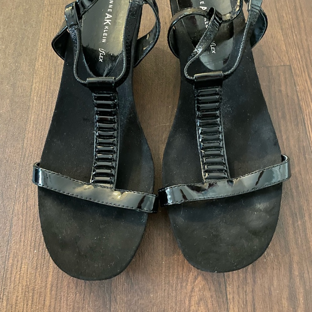 Anne Klein Black Wedges